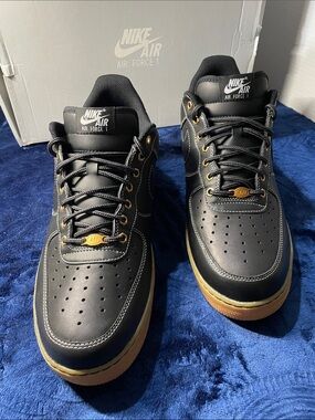 Nike Air Force 1 Men’s Sneakers - Black with Gum Sole size 13 men’s. Like new.